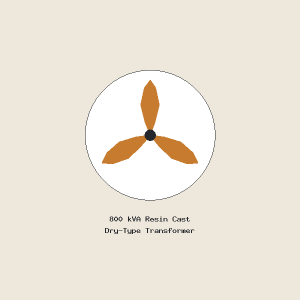 800 kVA Resin Cast Dry-Type Transformer