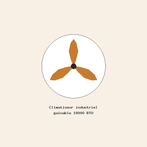 Climatiseur industriel gainable 18000 BTU