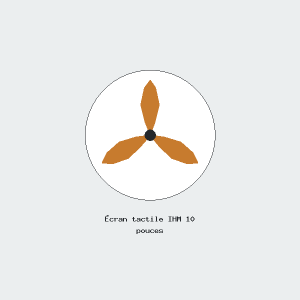 Écran tactile IHM 10 pouces