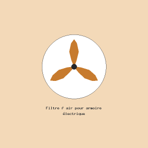 Filtre à air pour armoire électrique