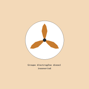 Groupe électrogène diesel insonorisé