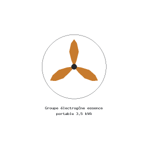 Groupe électrogène essence portable 3.5 kVA
