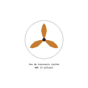 Jeu de tournevis isolés VDE (7 pièces)