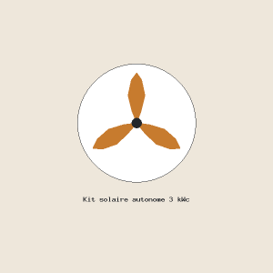Kit solaire autonome 3 kWc