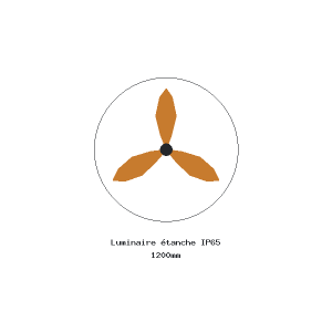 Luminaire étanche IP65 1200mm