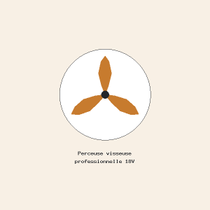 Perceuse visseuse professionnelle 18V