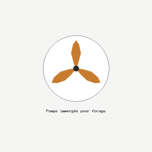 Pompe immergée pour forage