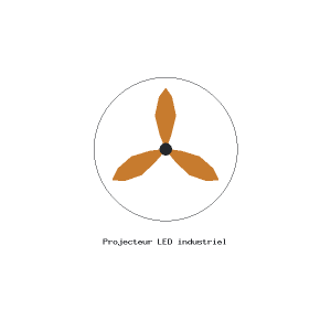Projecteur LED industriel