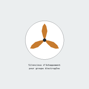 Silencieux d'échappement pour groupe électrogène