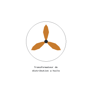 Transformateur de distribution a huile